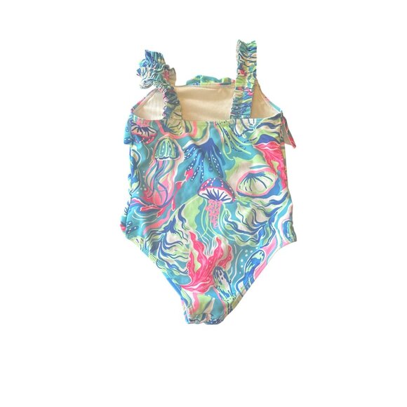 Tommy Bahama Girls One-Piece Swimsuit Size 6 Tropical Print Beach Resort - Picture 3 of 4
